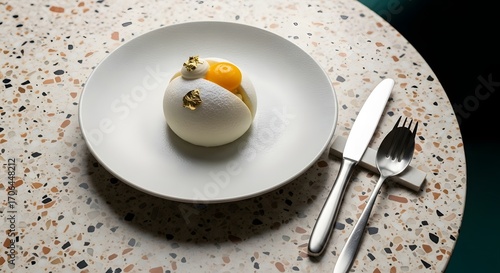 Delicious dessert plate fine dining gourmet food restaurant meal culinary art presentation elegant dish