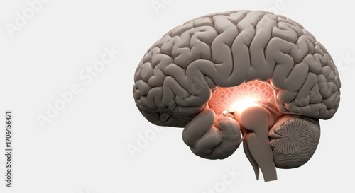 Detailed Human Brain Anatomy Highlighting Neural Activity and Connectivity