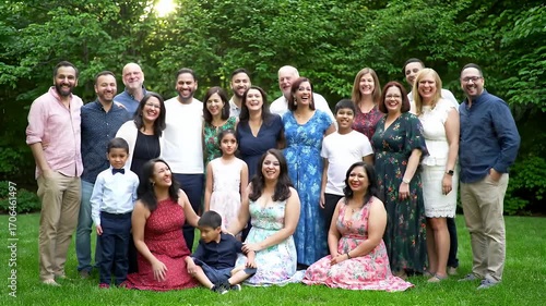 Large Family Outdoor Portrait.