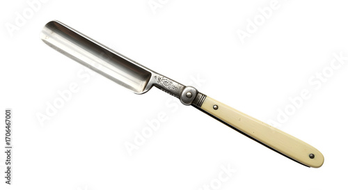 Photos Antique straight razor for shaving isolated PNG with Transparent Background