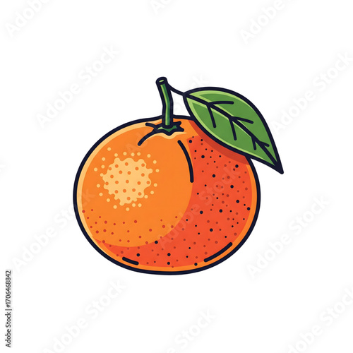 Fresh Clementine Orange Isolated on White Background – Healthy Citrus Fruit