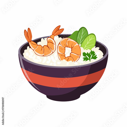 Bowl mit Garnelen