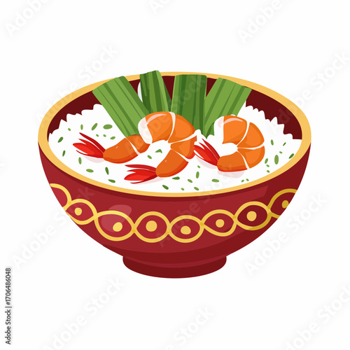 Bowl mit Garnelen