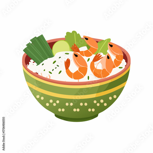 Bowl mit Garnelen