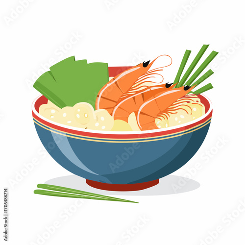 Bowl mit Garnelen