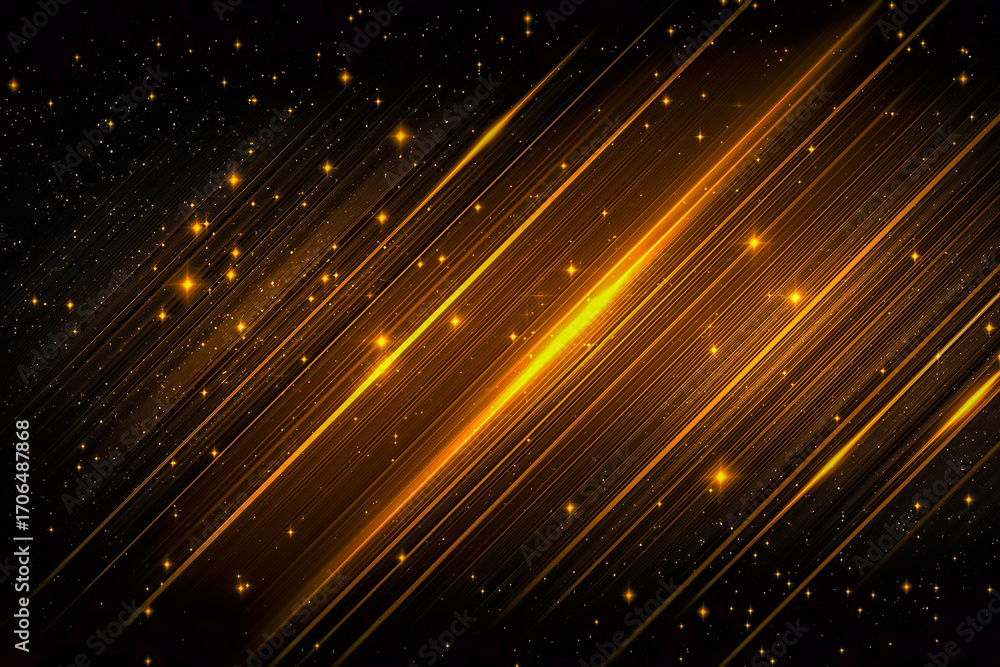 Fototapeta premium 金色の光が走るスタイリッシュな背景素材