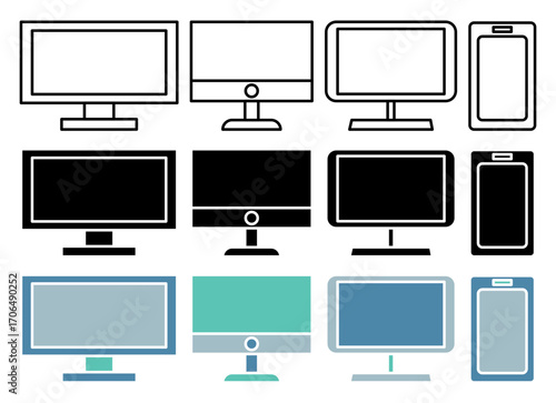 Screen icon set