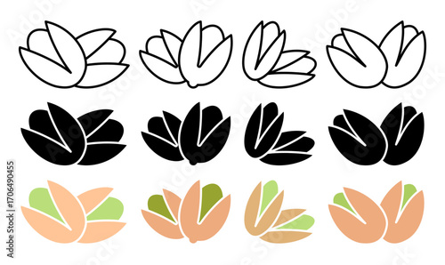 Pistachio icon set