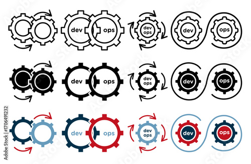 Dev Ops icon set