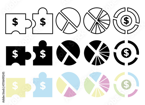 Contribution icon set