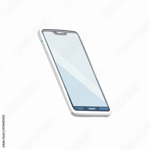 Minimalistisches Vektor-Icon eines modernen Smartphones mit großem Display