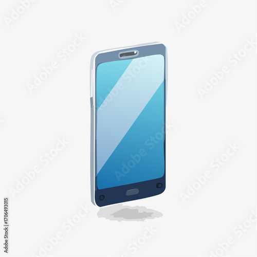 Minimalistisches Vektor-Icon eines modernen Smartphones mit großem Display