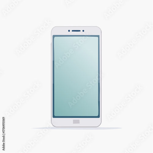 Minimalistisches Vektor-Icon eines modernen Smartphones mit großem Display