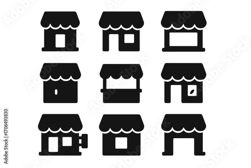 Markets and Shops: Icon Set