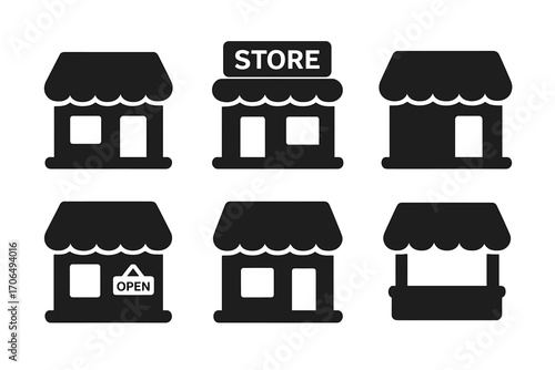 Markets and Shops: Icon Set