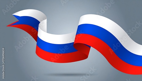Free Download Waving Russian flag ribbon - GFXLoad