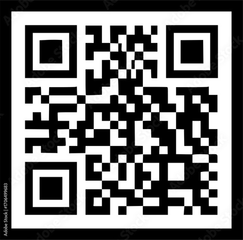 qr code square icon vector illustration