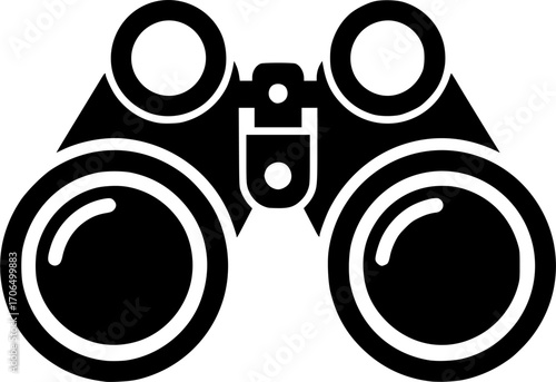 vector binocular icon vector illustration
