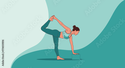 Yoga Poses Illustrative: Balancing And Harmonizing Body Movements For Wellness