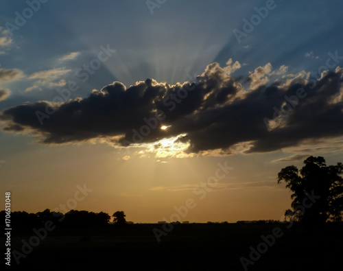 Beautiful sunsets in rural towns