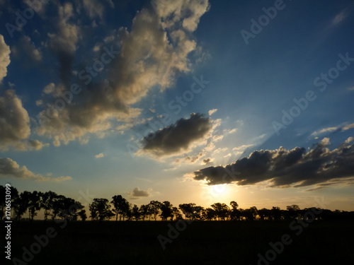 Beautiful sunsets in rural towns