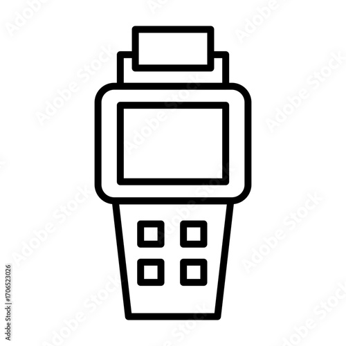 Machinevector line icon design