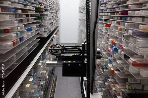 Automated robotic system organizing pharmacy inventory