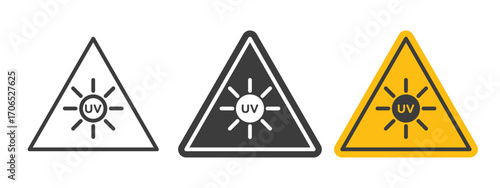 UV light do not look sign style illustration. EPS 10 file