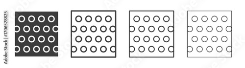 Bubble wrap icon style illustration. EPS 10 file