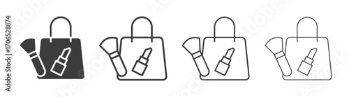 Beauty shopping icon style illustration. EPS 10 file