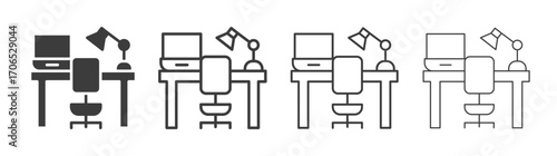 Workplace icon style illustration. EPS 10 file
