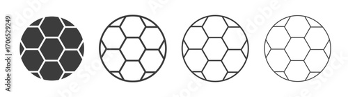 Volleyball ball icon style illustration. EPS 10 file