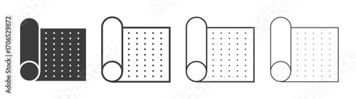 Sandpaper icon style illustration. EPS 10 file