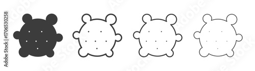 Pigment icon style illustration. EPS 10 file