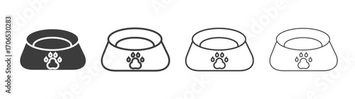 Pets bowl icon style illustration. EPS 10 file