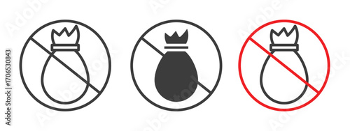 No garbage sign style illustration. EPS 10 file