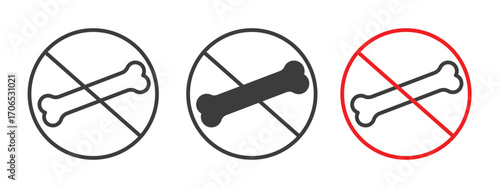 No bones sign style illustration. EPS 10 file