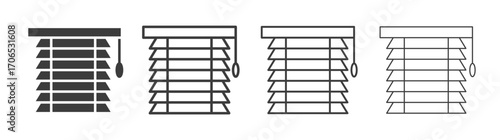 Jalousie icon style illustration. EPS 10 file