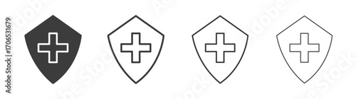 Immune guard icon style illustration. EPS 10 file