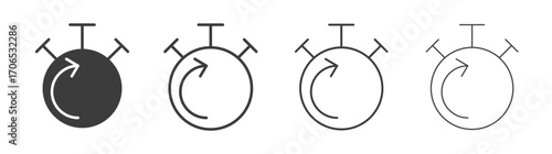 Fasting time icon style illustration. EPS 10 file