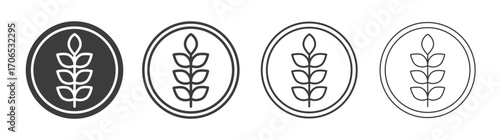 Fibre icon style illustration. EPS 10 file