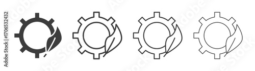 Ecology icon style illustration. EPS 10 file