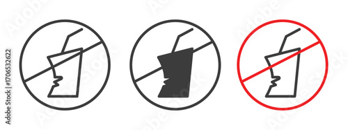 Dont throw away plastic sign style illustration. EPS 10 file