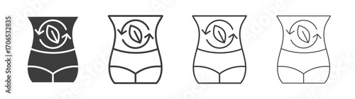 Detox icon style illustration. EPS 10 file