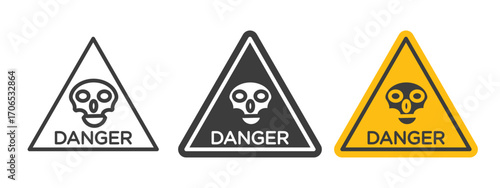 Danger sign style illustration. EPS 10 file