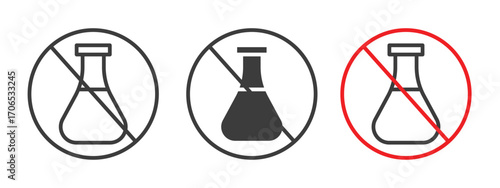 Chemical free sign style illustration. EPS 10 file