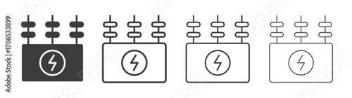 Transformer icon style illustration. EPS 10 file
