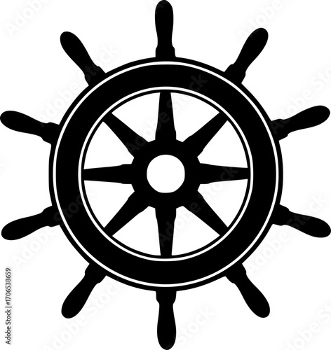 ship steering wheel isolated on white, wheel, ship, sea, boat, nautical, steering, vector, illustration, isolated, helm, symbol, steering wheel, icon, rudder, yacht, sailing, object, direction, marine