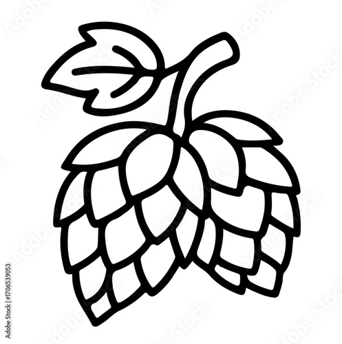 hop illusration svg vector line 