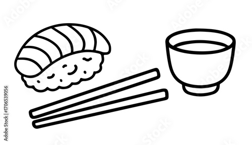  sushi svg vector line
